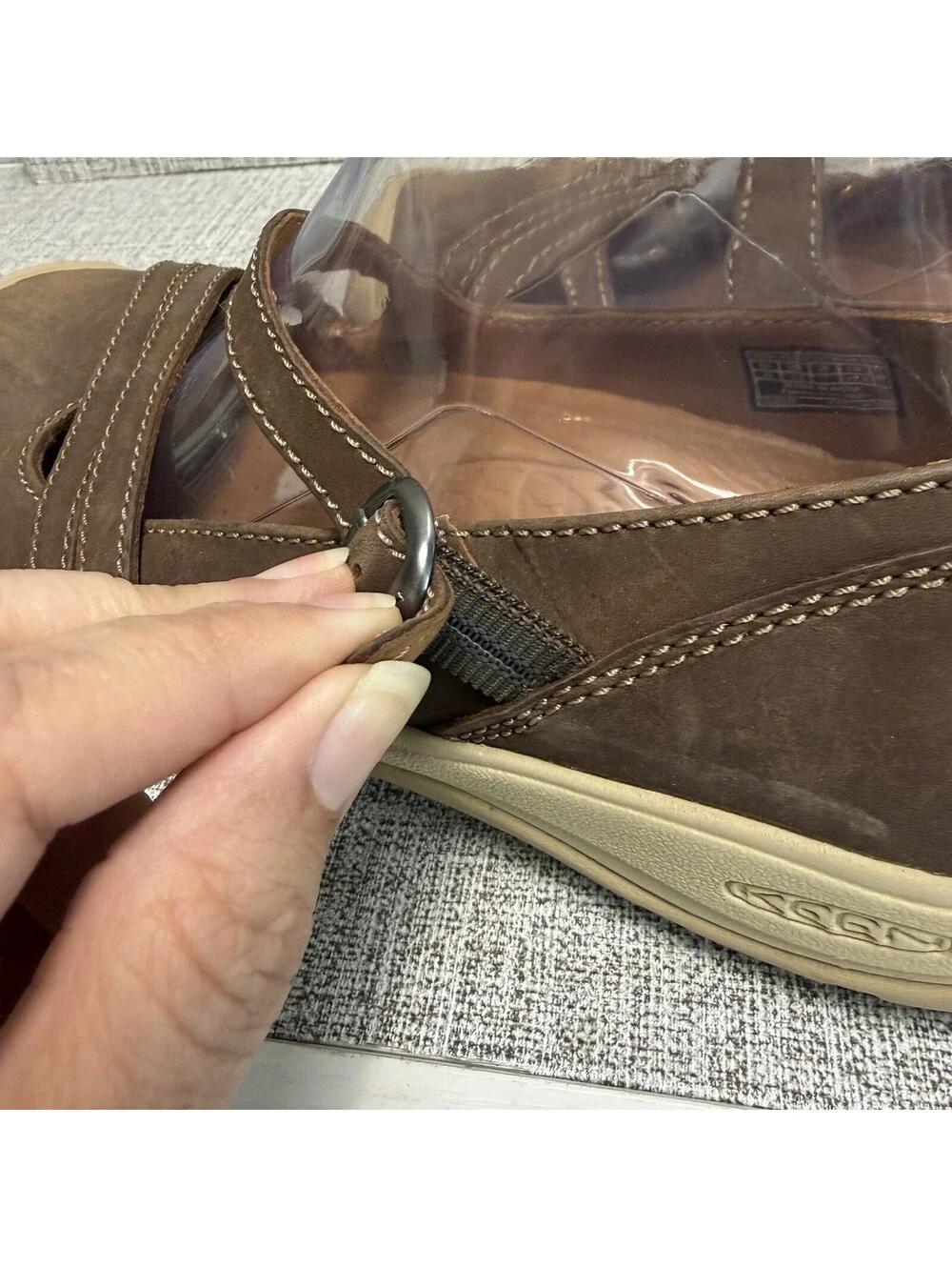 Keen Shoes Womens Size 9.5 Brown Leather Presidio II Mary Jane Comfort Flats